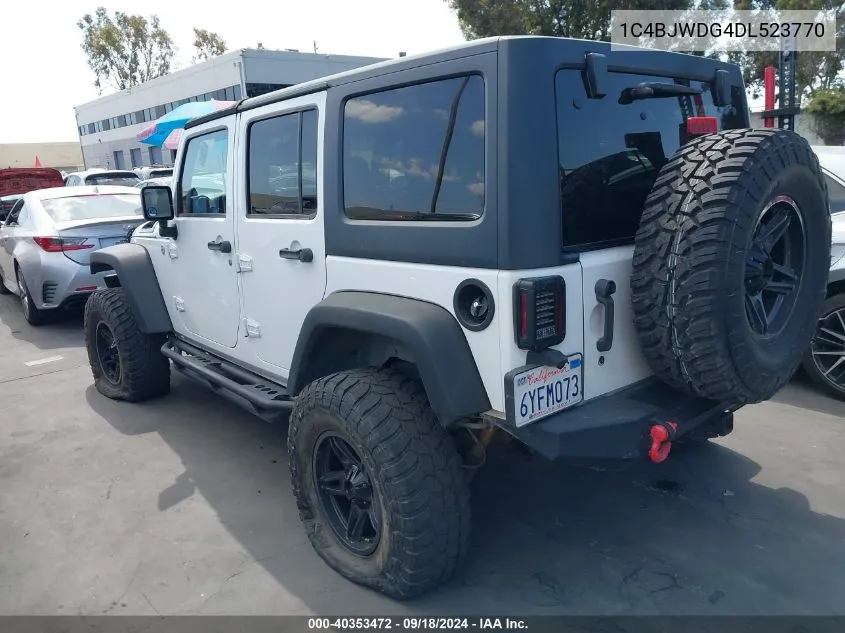 1C4BJWDG4DL523770 2013 Jeep Wrangler Unlimited Sport