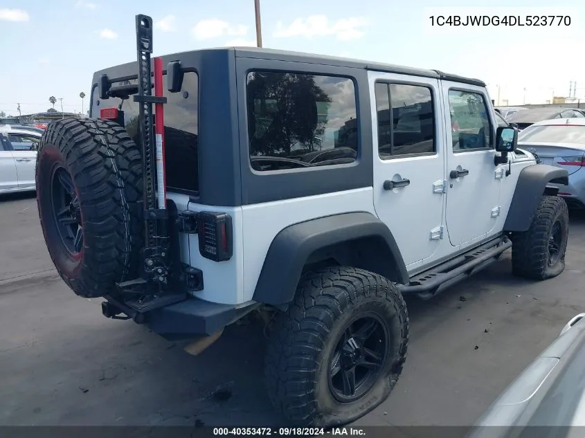 2013 Jeep Wrangler Unlimited Sport VIN: 1C4BJWDG4DL523770 Lot: 40353472