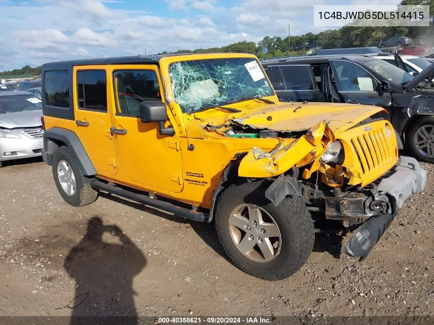 2013 Jeep Wrangler Unlimited Sport VIN: 1C4BJWDG5DL514415 Lot: 40358621