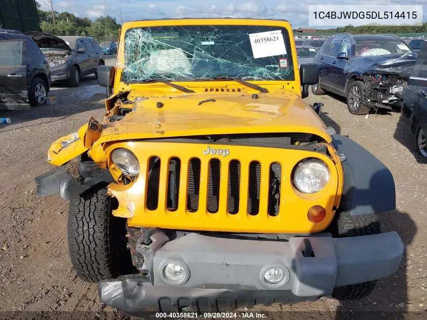 1C4BJWDG5DL514415 2013 Jeep Wrangler Unlimited Sport