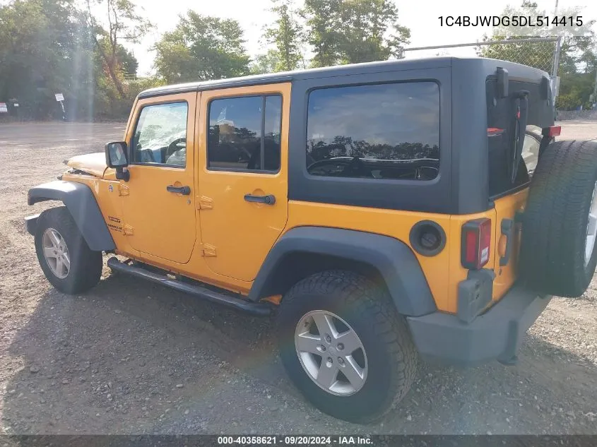 1C4BJWDG5DL514415 2013 Jeep Wrangler Unlimited Sport