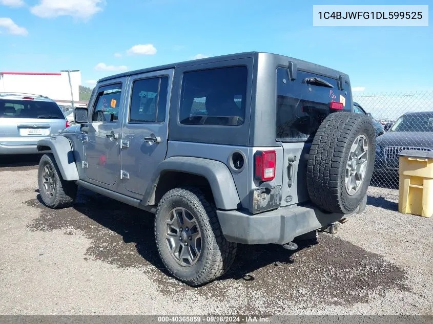 2013 Jeep Wrangler Unlimited Rubicon VIN: 1C4BJWFG1DL599525 Lot: 40365859