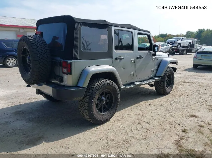 1C4BJWEG4DL544553 2013 Jeep Wrangler Unlimited Sahara