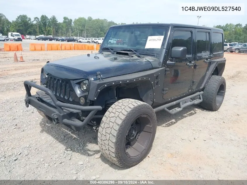 2013 Jeep Wrangler Unlimited Sahara VIN: 1C4BJWEG9DL527540 Lot: 40386298