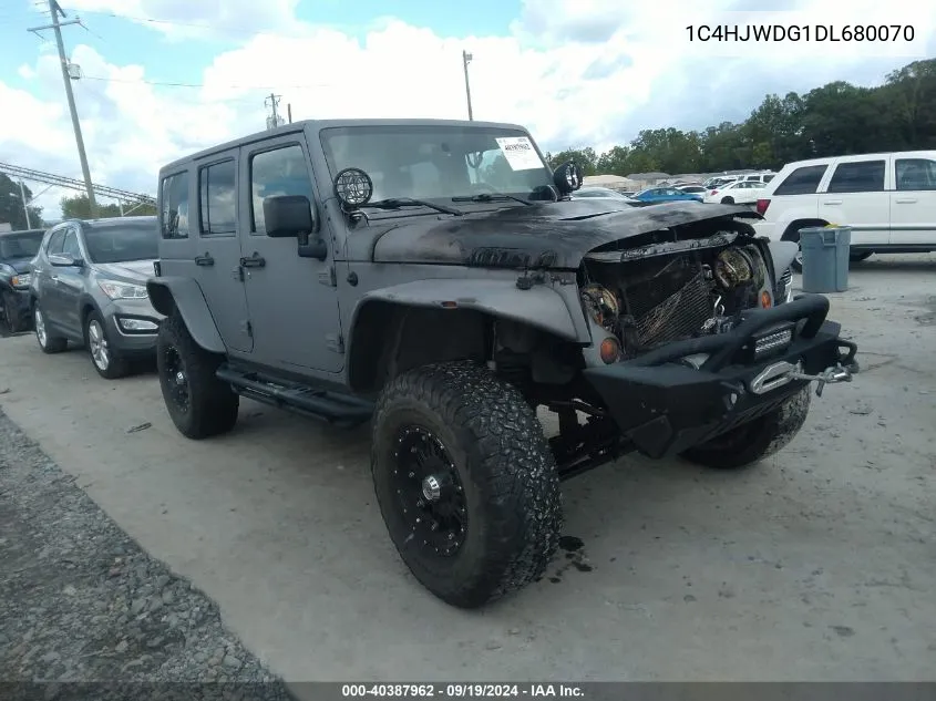 2013 Jeep Wrangler Unlimited Sport VIN: 1C4HJWDG1DL680070 Lot: 40387962