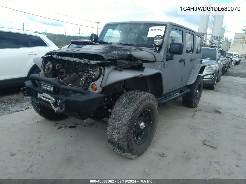 2013 Jeep Wrangler Unlimited Sport VIN: 1C4HJWDG1DL680070 Lot: 40387962