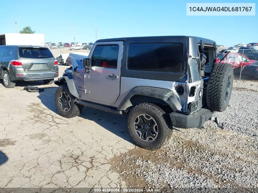 2013 Jeep Wrangler Sport VIN: 1C4AJWAG4DL681767 Lot: 40388054