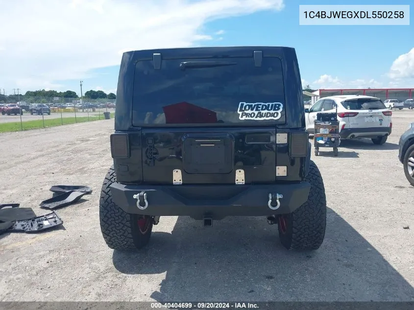 1C4BJWEGXDL550258 2013 Jeep Wrangler Unlimited Sahara