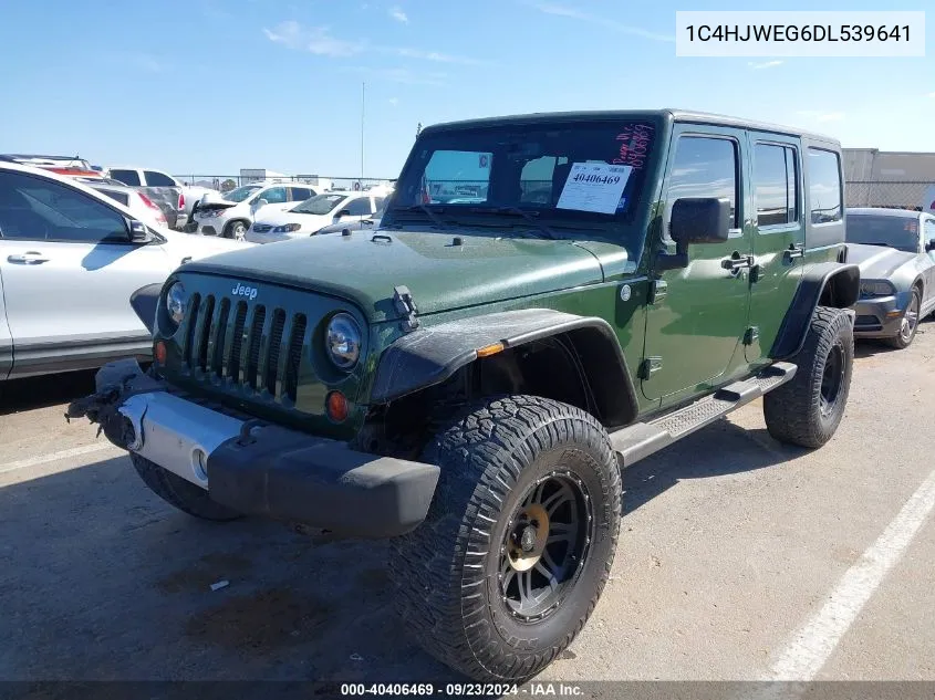 2013 Jeep Wrangler Unlimited Sahara VIN: 1C4HJWEG6DL539641 Lot: 40406469