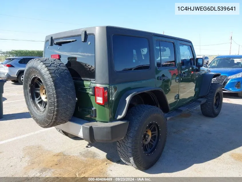 2013 Jeep Wrangler Unlimited Sahara VIN: 1C4HJWEG6DL539641 Lot: 40406469