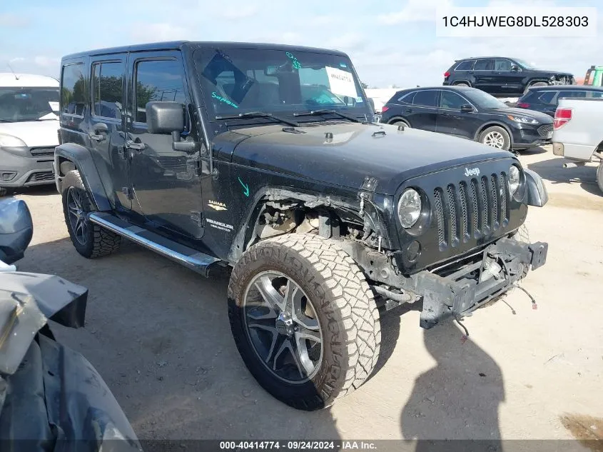 2013 Jeep Wrangler Unlimited Sahara VIN: 1C4HJWEG8DL528303 Lot: 40414774