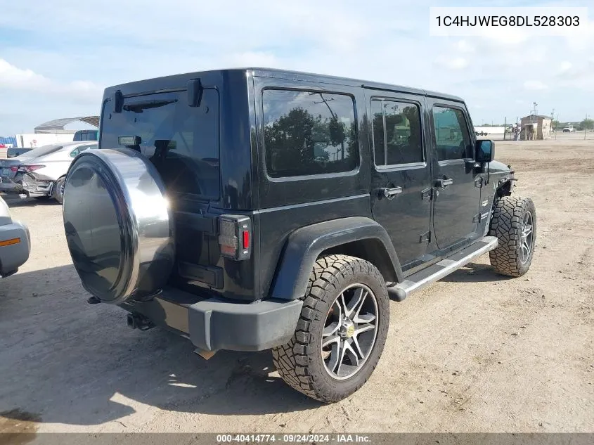 2013 Jeep Wrangler Unlimited Sahara VIN: 1C4HJWEG8DL528303 Lot: 40414774