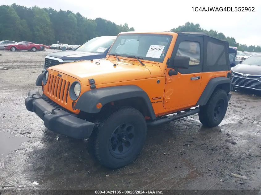 1C4AJWAG4DL552962 2013 Jeep Wrangler Sport