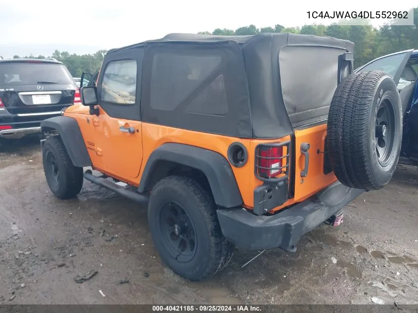 1C4AJWAG4DL552962 2013 Jeep Wrangler Sport