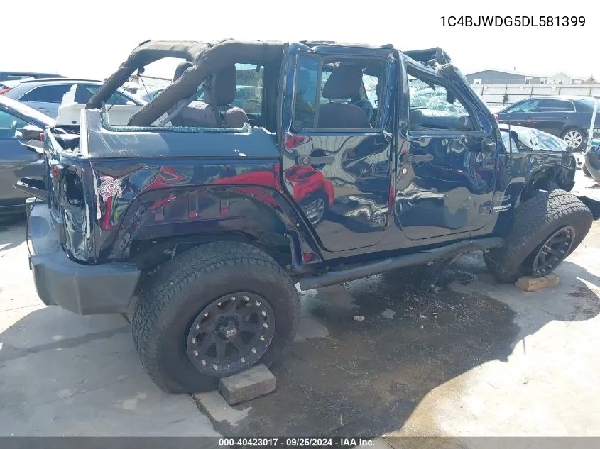 1C4BJWDG5DL581399 2013 Jeep Wrangler Unlimited Sport