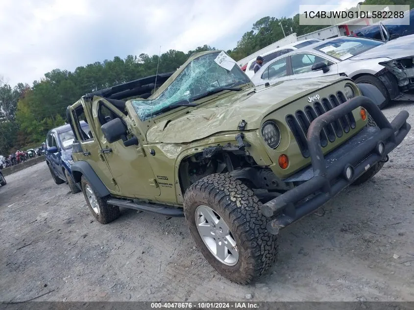 2013 Jeep Wrangler Unlimited Sport VIN: 1C4BJWDG1DL582288 Lot: 40478676