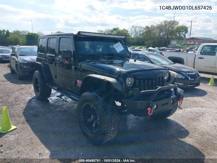 2013 Jeep Wrangler Unlimited Sport VIN: 1C4BJWDG1DL657426 Lot: 40490781