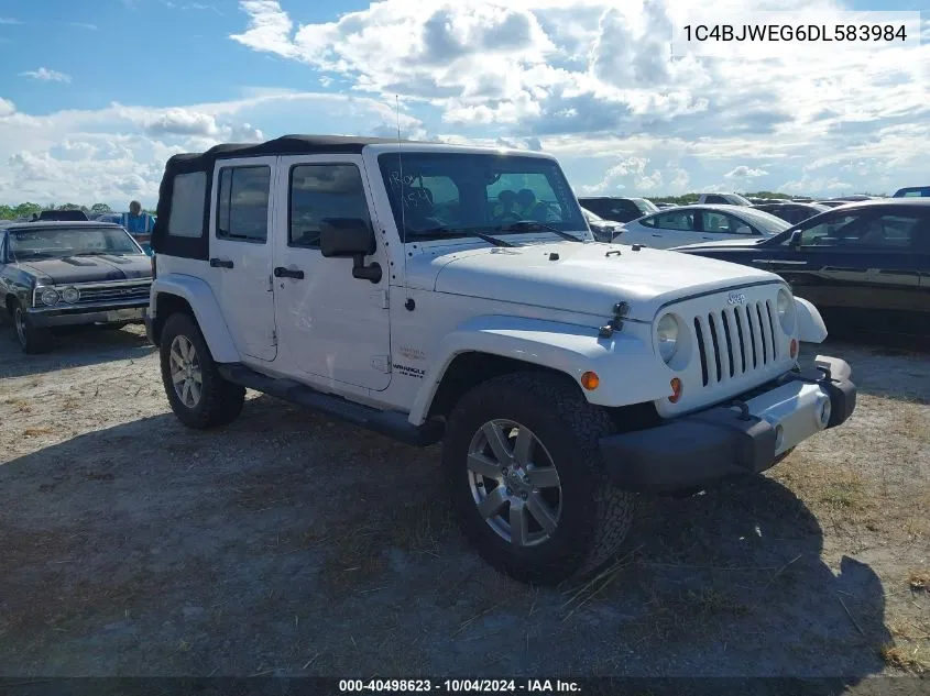 1C4BJWEG6DL583984 2013 Jeep Wrangler Unlimited Sahara