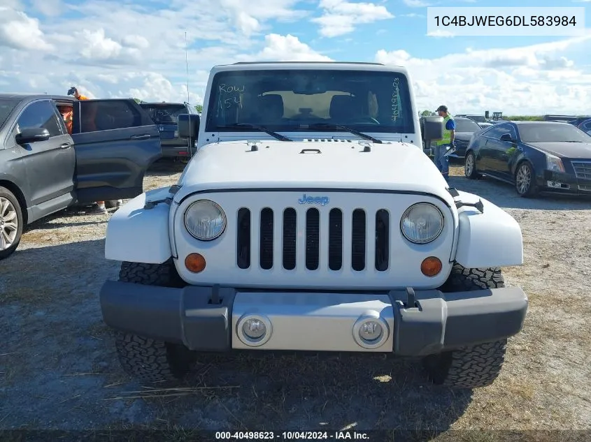 1C4BJWEG6DL583984 2013 Jeep Wrangler Unlimited Sahara