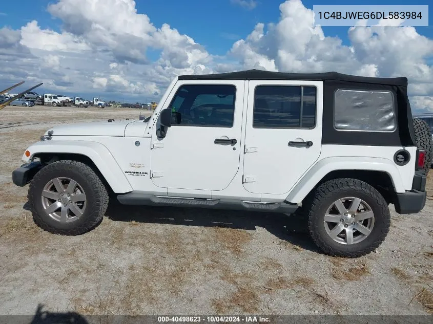 1C4BJWEG6DL583984 2013 Jeep Wrangler Unlimited Sahara