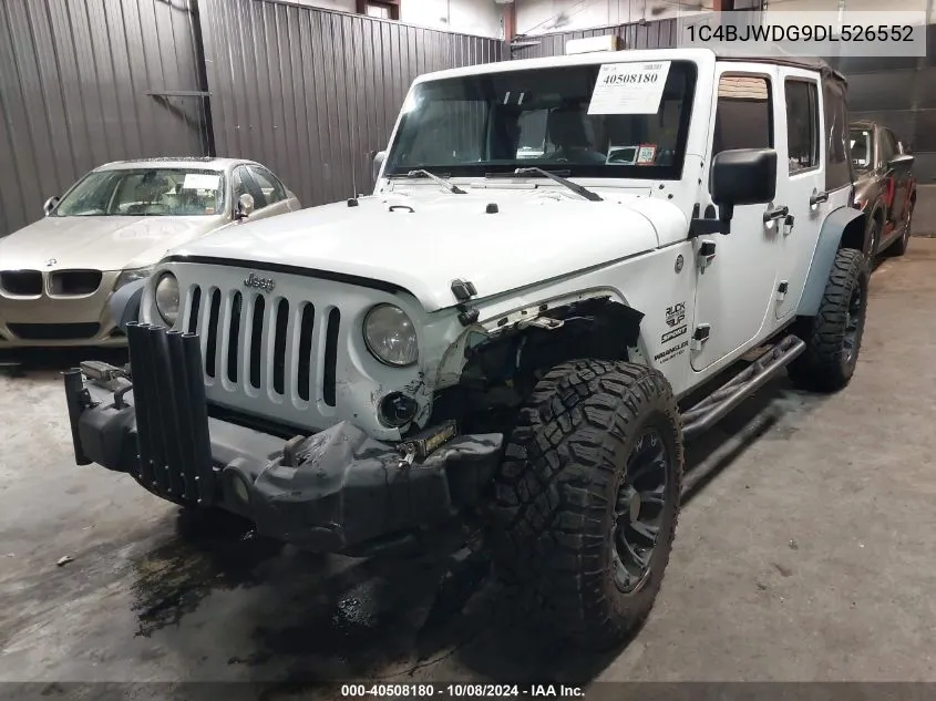 2013 Jeep Wrangler Unlimited Sport VIN: 1C4BJWDG9DL526552 Lot: 40508180