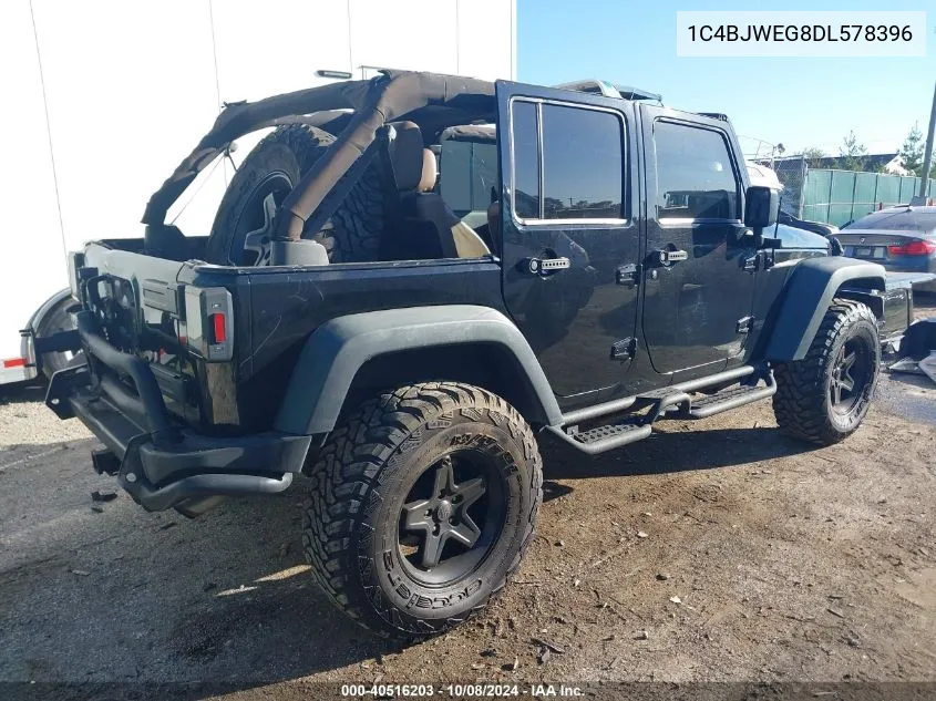 2013 Jeep Wrangler Unlimited Moab VIN: 1C4BJWEG8DL578396 Lot: 40516203