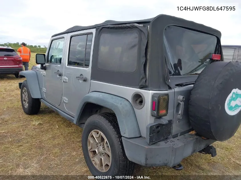 2013 Jeep Wrangler Unlimited Rubicon VIN: 1C4HJWFG8DL647595 Lot: 40522675