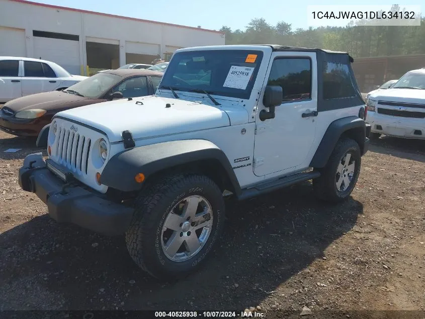 2013 Jeep Wrangler Sport VIN: 1C4AJWAG1DL634132 Lot: 40525938