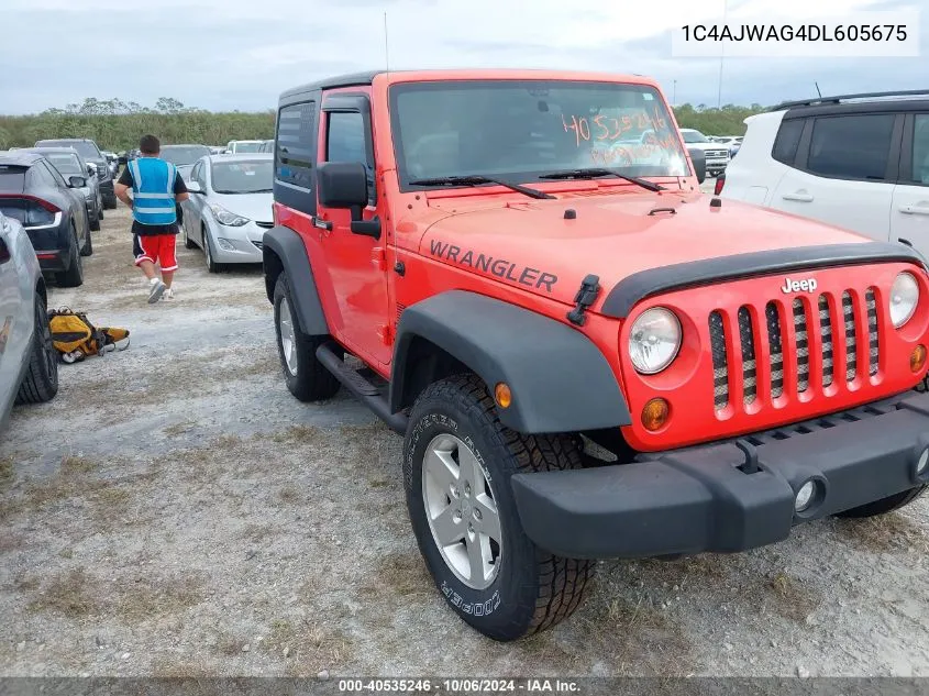 2013 Jeep Wrangler Sport VIN: 1C4AJWAG4DL605675 Lot: 40535246