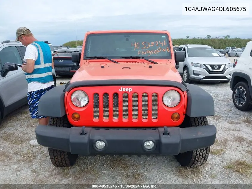 2013 Jeep Wrangler Sport VIN: 1C4AJWAG4DL605675 Lot: 40535246