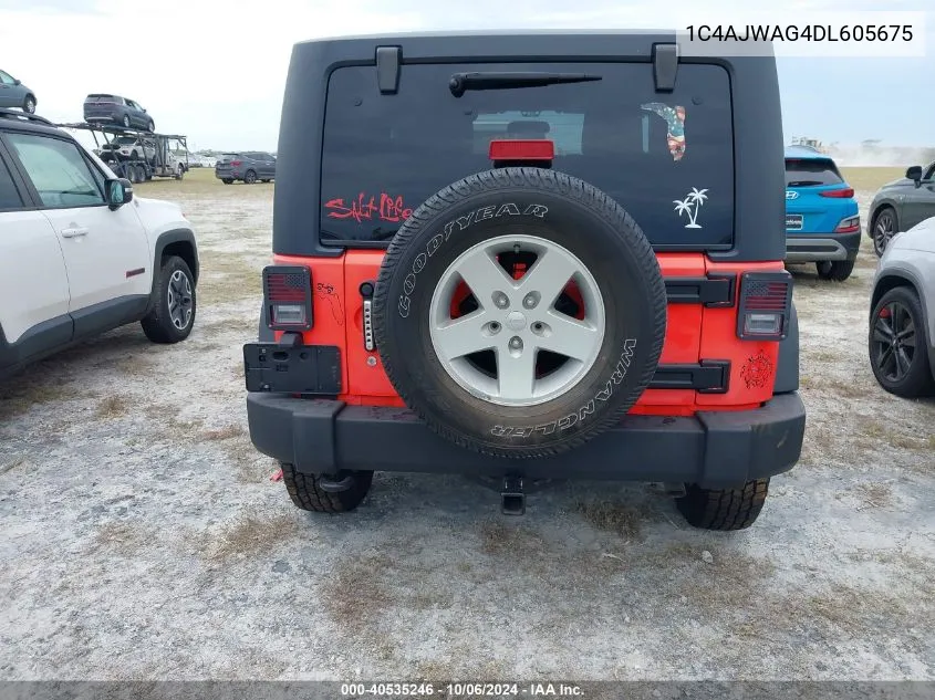 2013 Jeep Wrangler Sport VIN: 1C4AJWAG4DL605675 Lot: 40535246