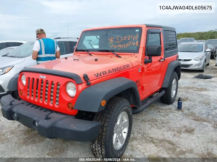 2013 Jeep Wrangler Sport VIN: 1C4AJWAG4DL605675 Lot: 40535246