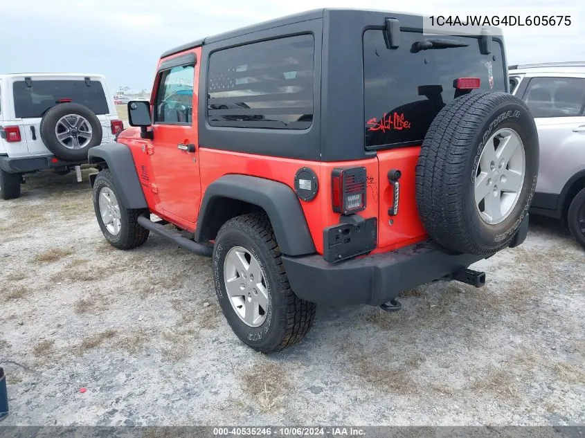 2013 Jeep Wrangler Sport VIN: 1C4AJWAG4DL605675 Lot: 40535246