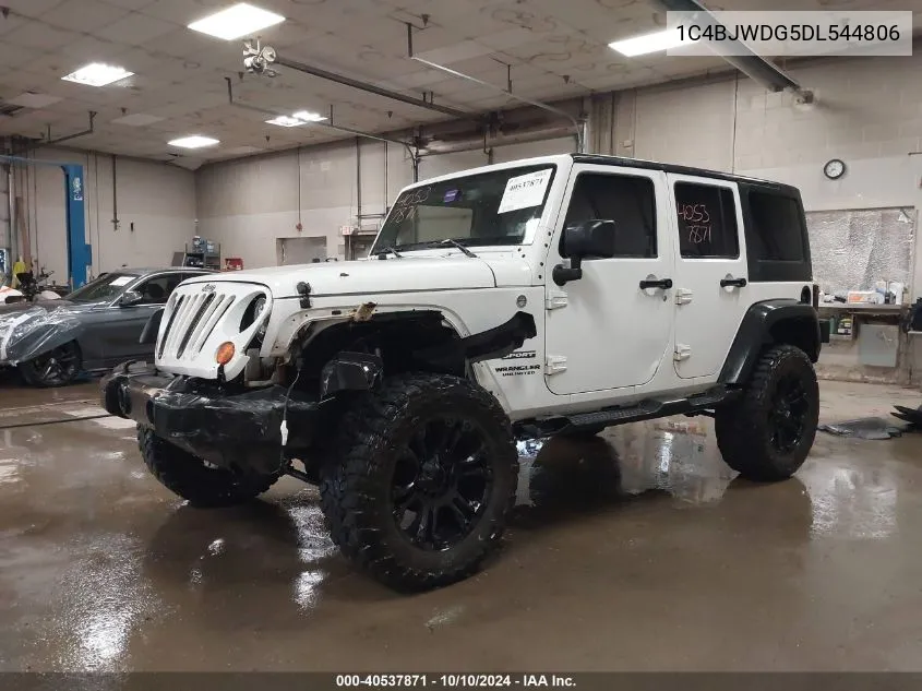 2013 Jeep Wrangler Unlimited Sport VIN: 1C4BJWDG5DL544806 Lot: 40537871