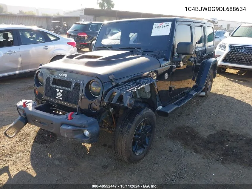 2013 Jeep Wrangler Unlimited Sport VIN: 1C4BJWDG9DL688634 Lot: 40552447