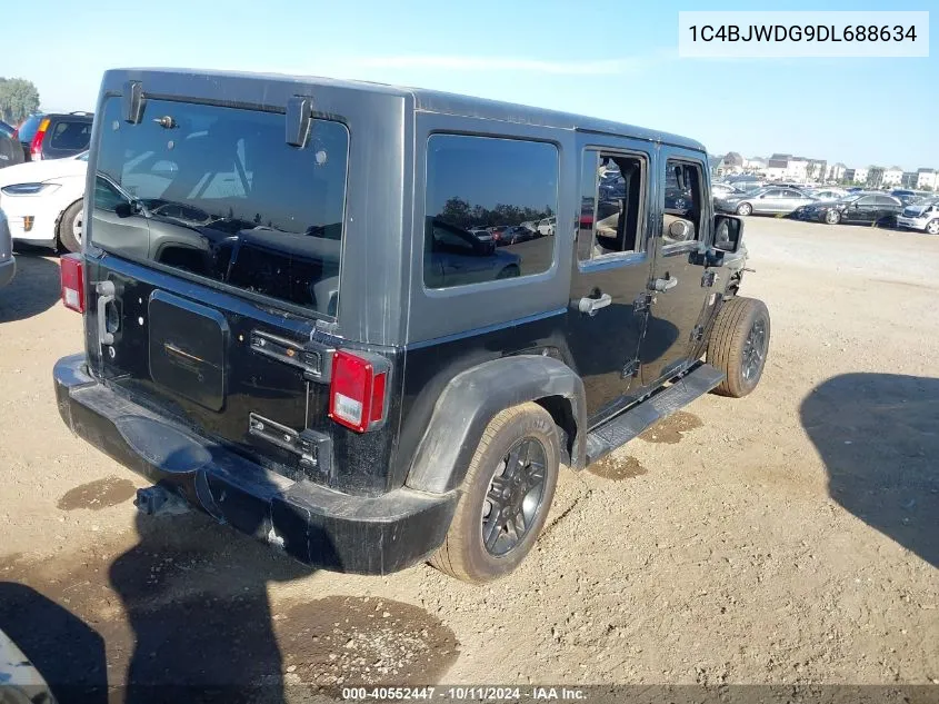 2013 Jeep Wrangler Unlimited Sport VIN: 1C4BJWDG9DL688634 Lot: 40552447