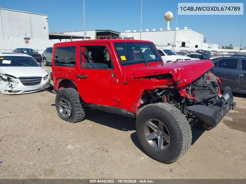 2013 Jeep Wrangler Rubicon VIN: 1C4BJWCGXDL674789 Lot: 40552552