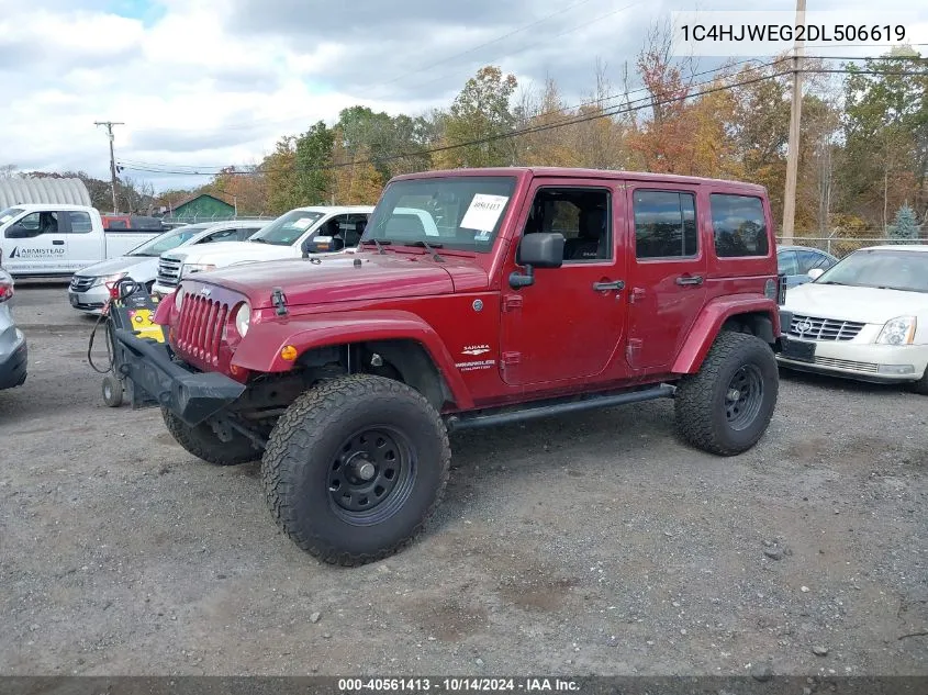 2013 Jeep Wrangler Unlimited Sahara VIN: 1C4HJWEG2DL506619 Lot: 40561413