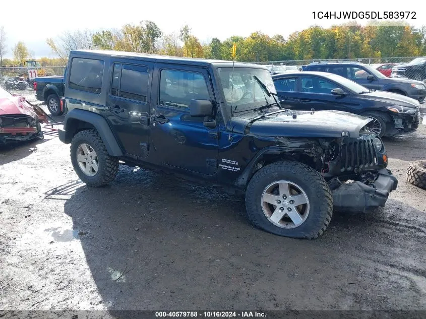 2013 Jeep Wrangler Unlimited Sport VIN: 1C4HJWDG5DL583972 Lot: 40579788