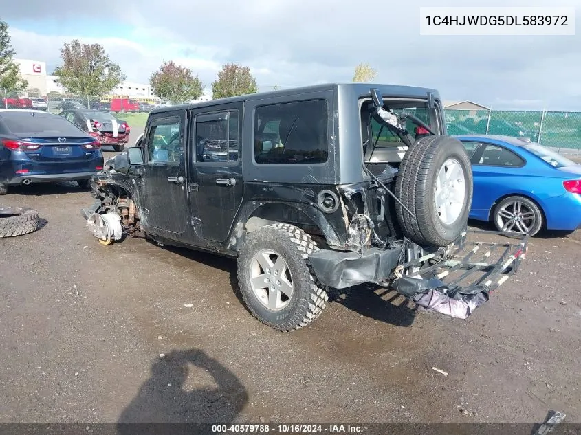 2013 Jeep Wrangler Unlimited Sport VIN: 1C4HJWDG5DL583972 Lot: 40579788