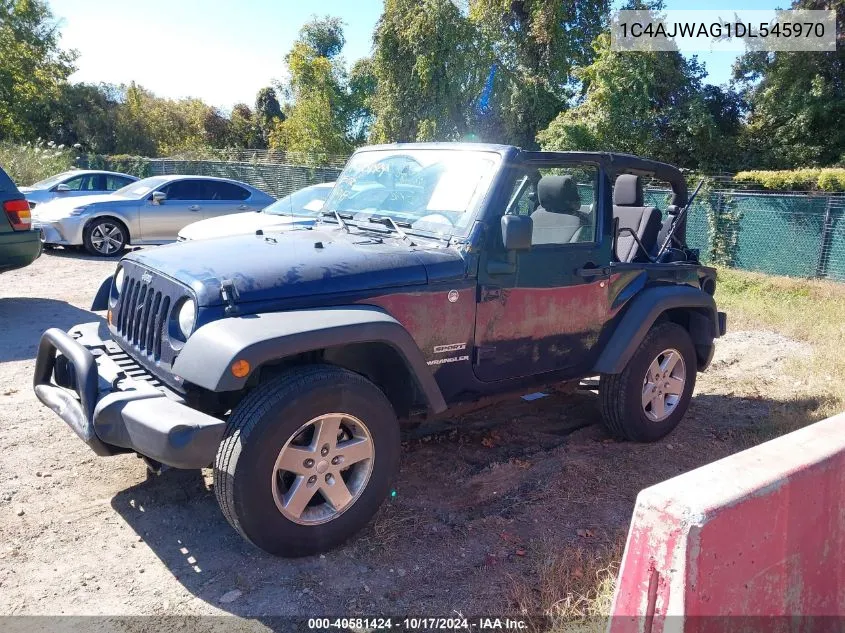 2013 Jeep Wrangler Sport VIN: 1C4AJWAG1DL545970 Lot: 40581424