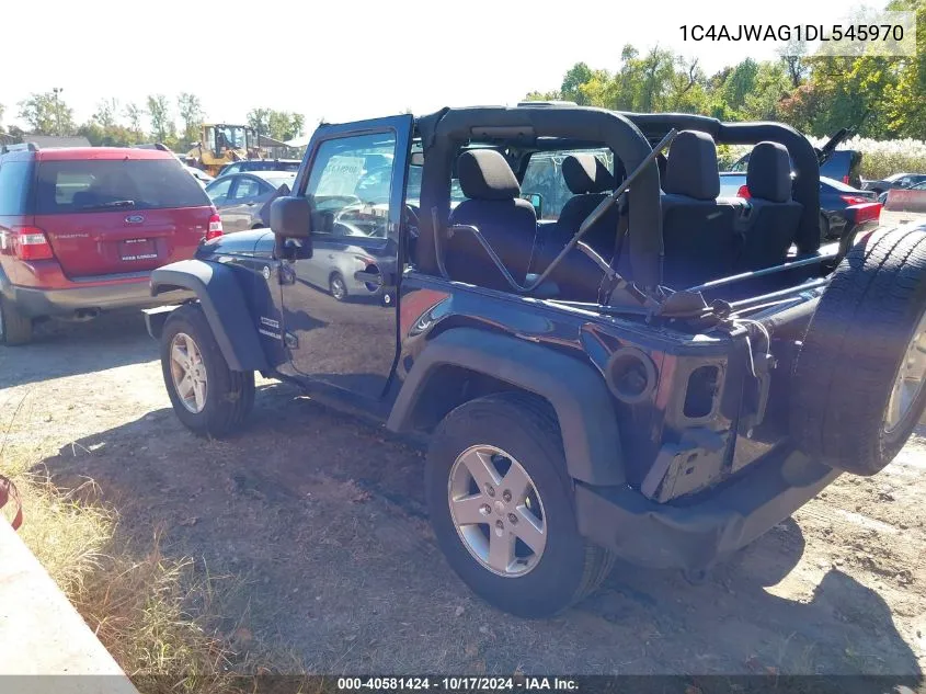 2013 Jeep Wrangler Sport VIN: 1C4AJWAG1DL545970 Lot: 40581424