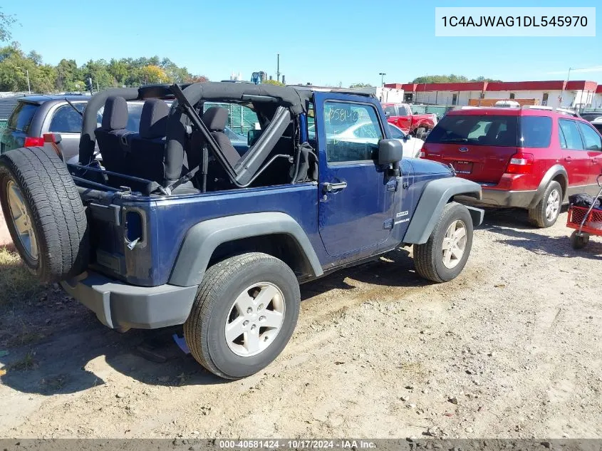 2013 Jeep Wrangler Sport VIN: 1C4AJWAG1DL545970 Lot: 40581424