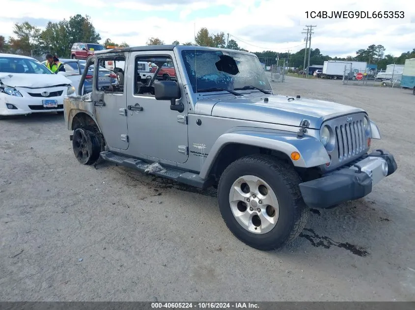 2013 Jeep Wrangler Unlimited Sahara VIN: 1C4BJWEG9DL665353 Lot: 40605224