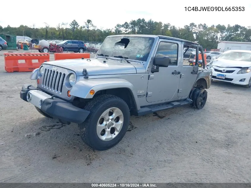 2013 Jeep Wrangler Unlimited Sahara VIN: 1C4BJWEG9DL665353 Lot: 40605224