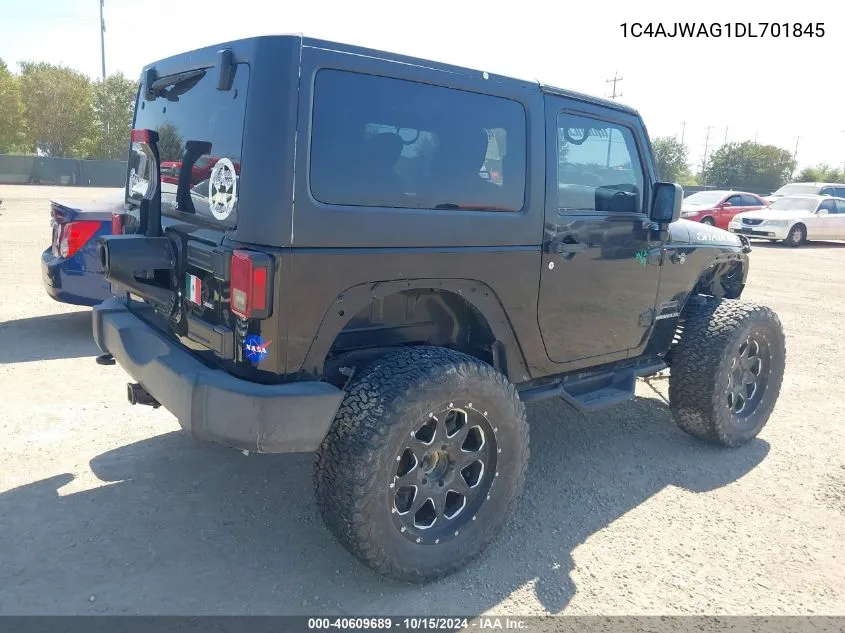 2013 Jeep Wrangler Sport VIN: 1C4AJWAG1DL701845 Lot: 40609689