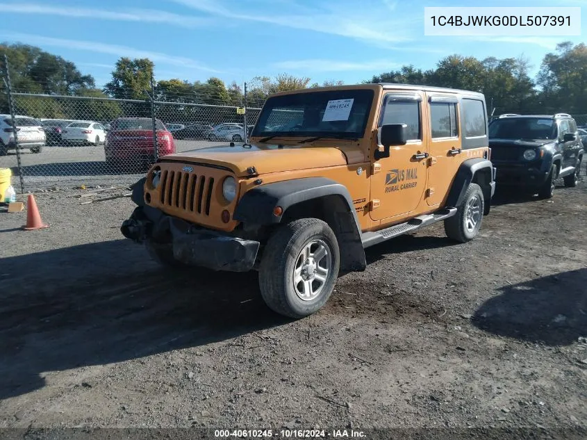 2013 Jeep Wrangler Unlimited Sport Rhd VIN: 1C4BJWKG0DL507391 Lot: 40610245