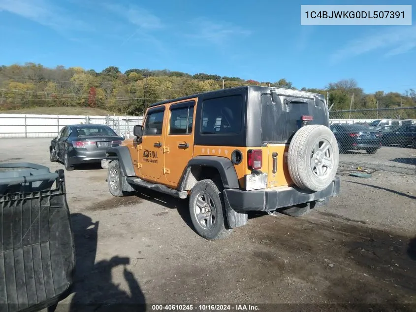 2013 Jeep Wrangler Unlimited Sport Rhd VIN: 1C4BJWKG0DL507391 Lot: 40610245