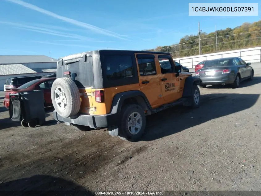 2013 Jeep Wrangler Unlimited Sport Rhd VIN: 1C4BJWKG0DL507391 Lot: 40610245