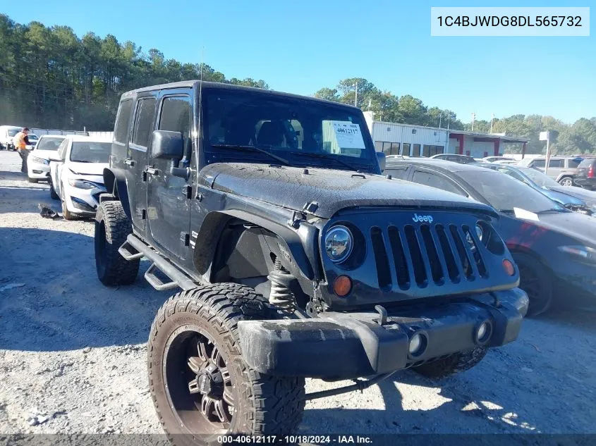 2013 Jeep Wrangler Unlimited Sport VIN: 1C4BJWDG8DL565732 Lot: 40612117